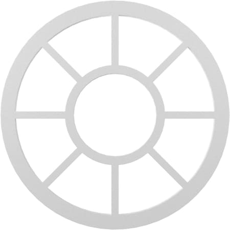 Ekena Millwork Grace Architectural Grade PVC Pierced Ceiling Medallion, 40"OD x 14 1/2"ID x 1"P, Unfinished CMPP40GR